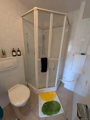 Ein Badezimmer in der Unterkunft Apartment im Grünen