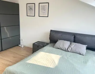 Ein Bett oder Betten in einem Zimmer der Unterkunft Charming 2-room apartment