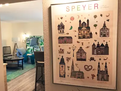 Grundriss der Unterkunft DomPanorama DER KLEINE DSCHUNGEL Apartment für 2-4 Pers