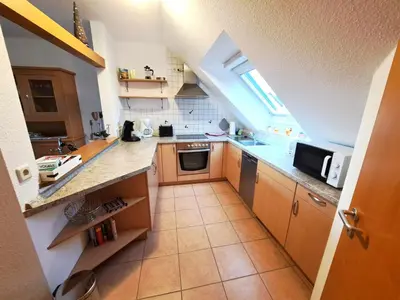 Küche/Küchenzeile in der Unterkunft Ferienwohnung Schwab