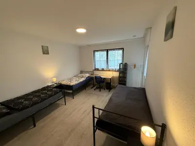 Ein Bett oder Betten in einem Zimmer der Unterkunft Great apartment downtown with big terrace