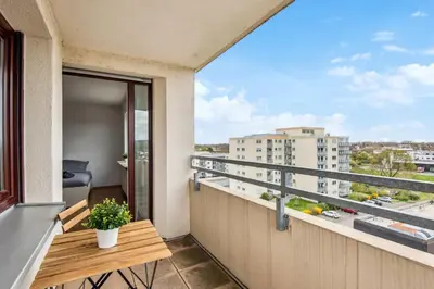 Ein Balkon oder eine Terrasse in der Unterkunft MONTEUR - Unterkunft für bis zu 4 Personen in 65462 Ginsheim-Gustavsburg - GG14