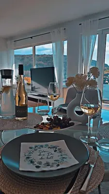 Getränke in der Unterkunft Vineyard-Suites Traumferienwohnung mit Panoramablick und Weinidylle