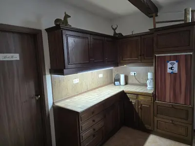 Küche/Küchenzeile in der Unterkunft Ferienwohnung Ilka's Lodge