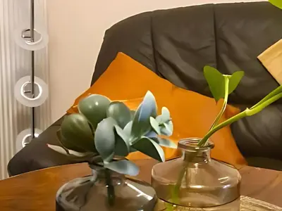 Ein Sitzbereich in der Unterkunft Apartment Vintage