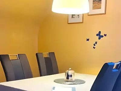 Ein Sitzbereich in der Unterkunft Apartment Pusteblume