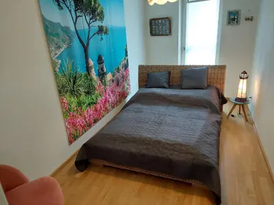 Ein Bett oder Betten in einem Zimmer der Unterkunft Alb-Apart