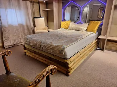 Ein Bett oder Betten in einem Zimmer der Unterkunft Darmstadt Living