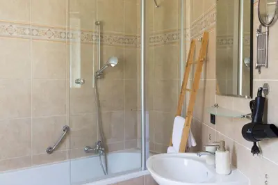Ein Badezimmer in der Unterkunft gants gemütlich im Weisenheimer Hof