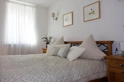 Ein Bett oder Betten in einem Zimmer der Unterkunft gants gemütlich im Weisenheimer Hof