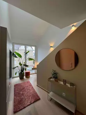 Ein Bett oder Betten in einem Zimmer der Unterkunft Träumen im Musikerviertel