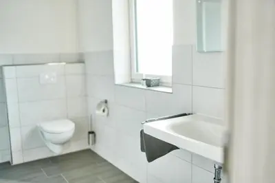Ein Badezimmer in der Unterkunft Ferienwohnung