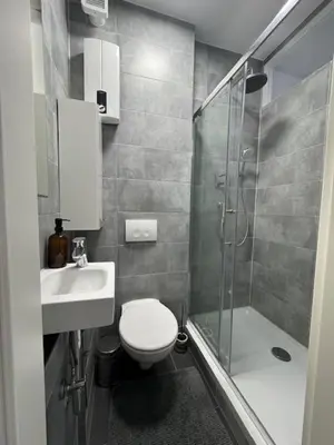 Ein Badezimmer in der Unterkunft Hostel Kornwestheim