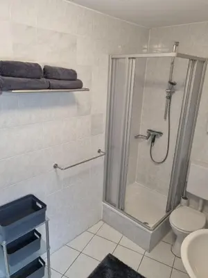 Ein Badezimmer in der Unterkunft Studio im Herzen von Mainz-Hechtsheim