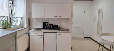 Küche/Küchenzeile in der Unterkunft Ferienwohnung