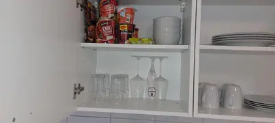 Küche/Küchenzeile in der Unterkunft Ferienwohnung