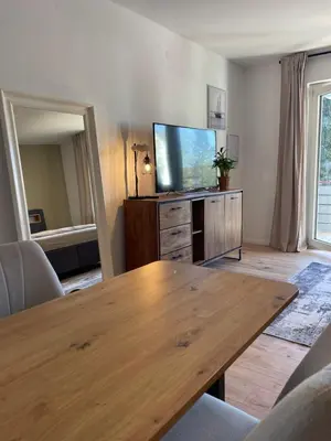 TV/Unterhaltungsangebot in der Unterkunft 1-Zimmerwohnung mit Balkon