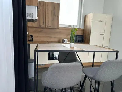 Küche/Küchenzeile in der Unterkunft Elisas Appartment