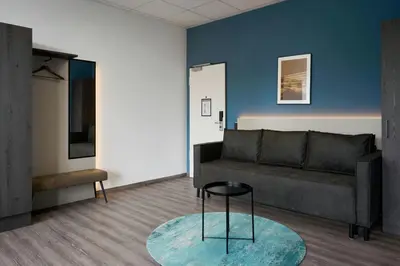 Ein Sitzbereich in der Unterkunft Four Points Flex by Sheraton Östringen