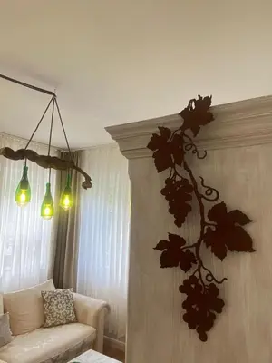 Ein Sitzbereich in der Unterkunft WeinbergLounge Schwabenheim