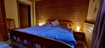 Ein Bett oder Betten in einem Zimmer der Unterkunft Ferienwohnung Odenwaldliebe