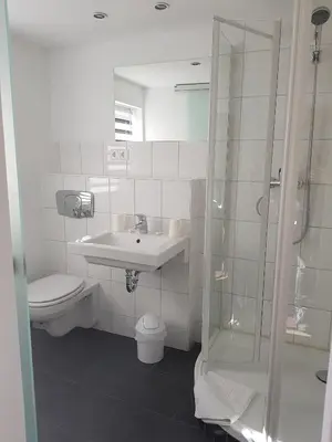 Ein Badezimmer in der Unterkunft Gasthaus Zum Ochsen