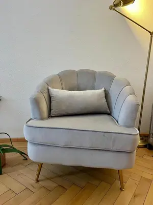 Ein Sitzbereich in der Unterkunft Schönes Privatzimmer an der Uniklinik Mainz