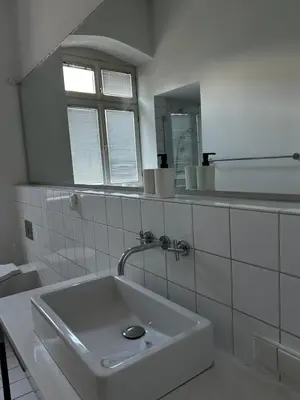 Ein Badezimmer in der Unterkunft Quadrate Hostel Mannheim Z4 Denkmalschutz