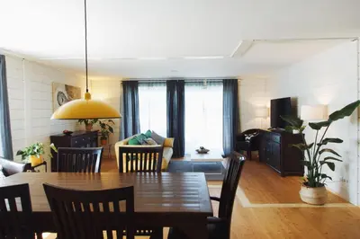 Ein Sitzbereich in der Unterkunft Germany's Ferienwohnung