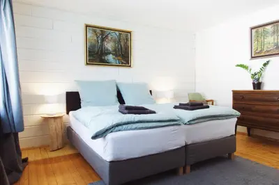 Ein Sitzbereich in der Unterkunft Germany's Ferienwohnung