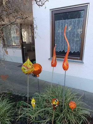 Ein Garten an der Unterkunft Ferienwohnung Schmid