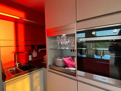 Küche/Küchenzeile in der Unterkunft Penthouse mit Domblick - Über den Dächern Speyers