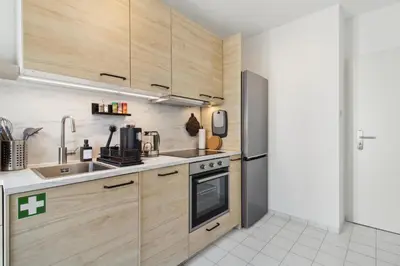Küche/Küchenzeile in der Unterkunft Amalfi A11 - 4 Betten - 2 Zimmer - mit großer Terrasse