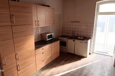 Küche/Küchenzeile in der Unterkunft NEU! Monteurwohnung Philippsburg