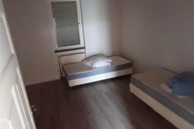 Ein Bett oder Betten in einem Zimmer der Unterkunft NEU! Monteurwohnung Philippsburg