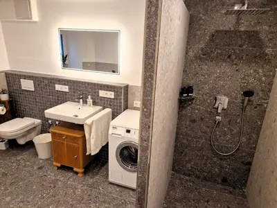 Ein Badezimmer in der Unterkunft Schlossknecht Hohenlohe