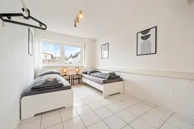 Ein Bett oder Betten in einem Zimmer der Unterkunft RH01 Apartment in Bensheim
