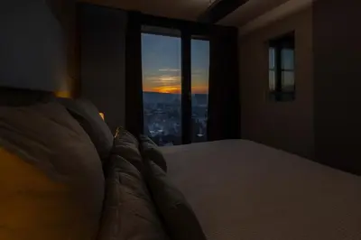 Ein Bett oder Betten in einem Zimmer der Unterkunft Lollipops-100qm-5Bed-Parken-View