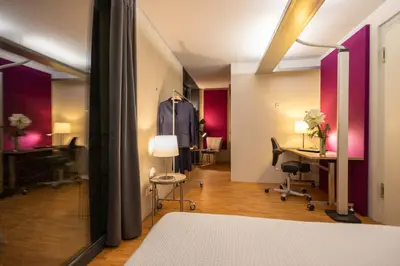 Ein Bett oder Betten in einem Zimmer der Unterkunft Lollipops-100qm-5Bed-Parken-View