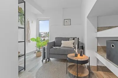 Ein Sitzbereich in der Unterkunft RICLS Apartmenthaus Wurmberg - BRIGHT Collection