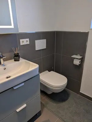 Ein Badezimmer in der Unterkunft Ruheoase im kleinen Odenwald