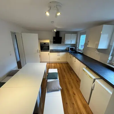 Küche/Küchenzeile in der Unterkunft Monteurzimmer Wohnung in Heilbronn!