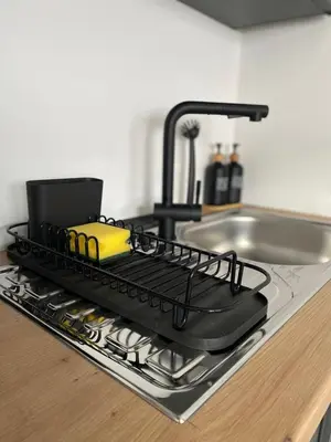 Küche/Küchenzeile in der Unterkunft NeckarNest Ferienwohnung
