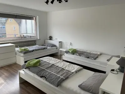 Ein Sitzbereich in der Unterkunft Boardinghouse Behrend III
