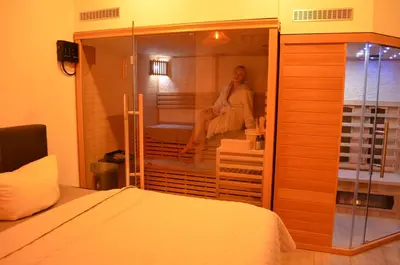 Ein Bett oder Betten in einem Zimmer der Unterkunft PrivateSpa - Meine Wellness Oase