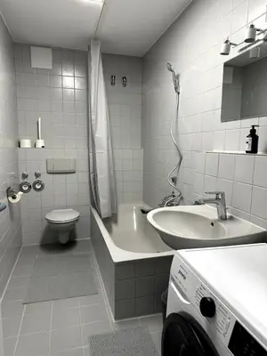 Ein Badezimmer in der Unterkunft großzügige Wohnung in Sinsheim