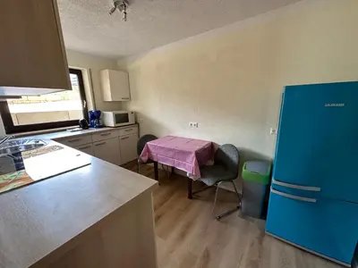 Küche/Küchenzeile in der Unterkunft Wohnung B2