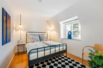 Ein Bett oder Betten in einem Zimmer der Unterkunft LubuNest l Terrasse mit Grill & eigenem Parkplatz