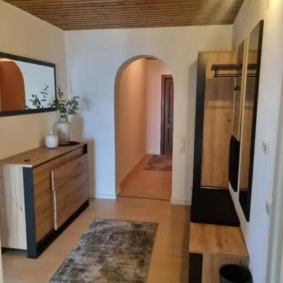 Küche/Küchenzeile in der Unterkunft Wohnung M voll möbliert
