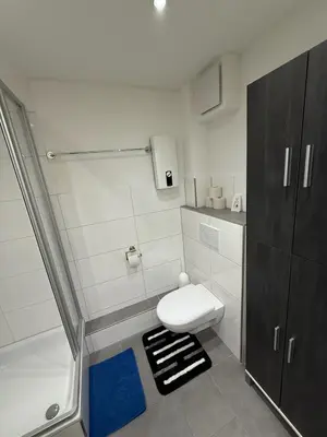 Ein Badezimmer in der Unterkunft Cosy studio apartment in a central location